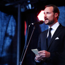 25. juli  Kronprins Haakon holder appell på Rådhusplassen  (Foto: Erlend Aas / Scanpix)